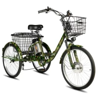 Электровелосипед РВЗ Чемпион 250W 10Ah камуфляж складной